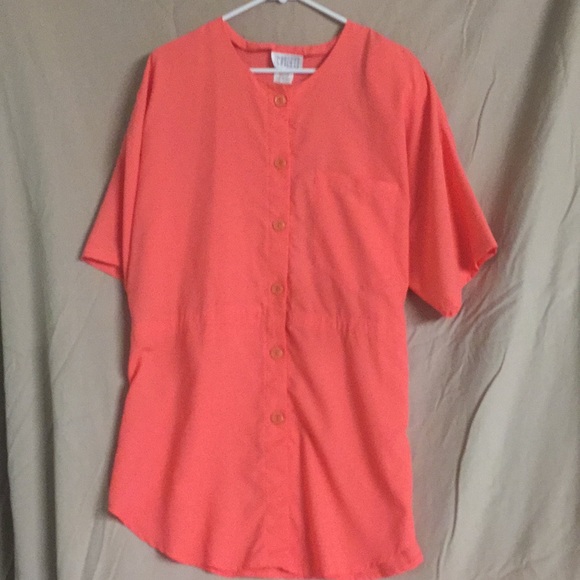 Stunning Vintage 2 Piece Peach Polyester Suit - Picture 3 of 12